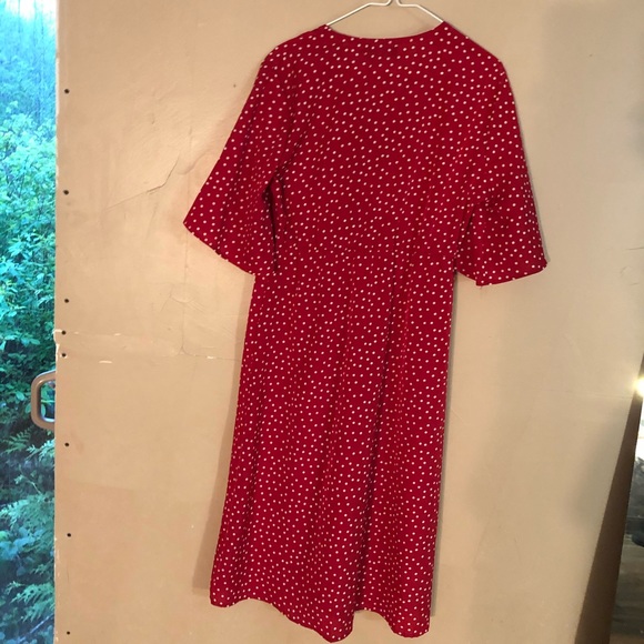 Wrap Polka Dot Dress - Picture 4 of 5